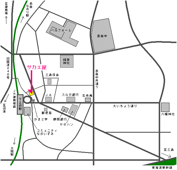 サカエ屋 周辺地図